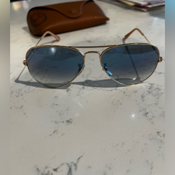 Blue Aviator Gradient Sunglasses for sale! - Picture 4 of 5